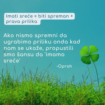 Biti spreman za imati sreće - Oprah